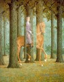 la firma en blanco 1965 René Magritte